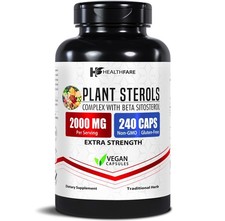 Healthfare Plant Sterols 2000mg | 240 Capsules, Maximum Strength Beta Sitosterol picture