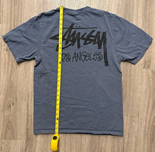 Stüssy Los Angeles Slate Blue Chapter Tee - Cut Tag - Size M but could fit S too picture