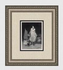 Pierre-Marie BEYLE 1800s Antique Print Marriage of Convenience SIGNED Framed COA picture