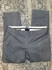 Talbots Hampshire Pants Size 12 Black White Houndstooth Flannel picture