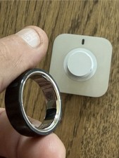 Oura Ring Activity Tracker - Black Size 11 - Ring + Charging Dock. No box. New. picture