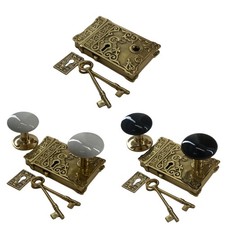 Ornate Solid Brass Door Rim Lock Old Victorian Style picture