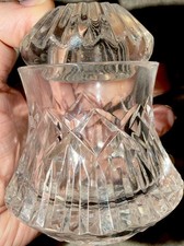 Stunning Vintage Mikasa Rainier Lead Crystal Covered Jar with Lid picture