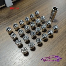 24pcs M12*1.5 Stainless Steel Wheel Nuts Lug Nuts Hex 19mm Length 35mm picture