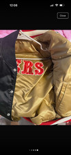49ers vintage jacket reversible black and gold picture