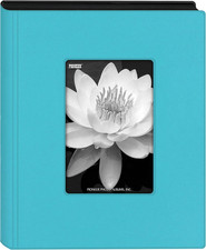 Pioneer Photo Albums - KZ-46/AQ KZ-46 Aqua Blue Mini Frame Cover Photo Album, 4