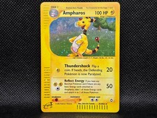 Pokemon Ampharos H1/H32 Aquapolis Holo Rare Vintage e-Reader WOTC Card LP picture