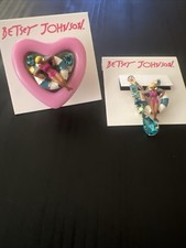 Betsey Johnson Pool Party Earrings and Ring Size 7 Stretchable -  Rare picture