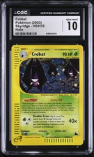 CGC 10 GEM MINT Crobat H5/H32 Skyridge Holo Pokemon Card picture