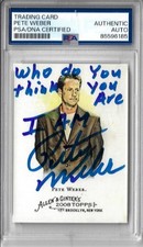 Pete Weber Autographed 2008 Allen and Ginter Inscribed Card PSA SLABBED picture