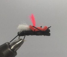 One Dozen (12) Fat Albert Black/Red- Strike Fly Company picture