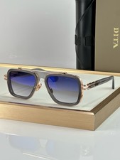 DITA LXN-EVO Square Sunglasses Grey & Gold Frame Gradient Blue Lens 54-19-145 picture