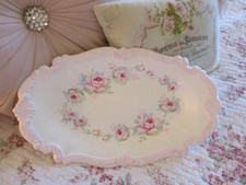 Shabby Chic Style Hand Painted Vintage Ornate Large Tray picture