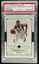 2014-15 Panini Flawless Giannis Antetokounmpo Emerald /5 Bucks PSA 10 GEM MINT picture