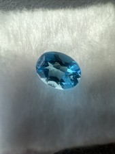 70’s Vintage Oval Cut Bi-Color Topaz - Untreated - 1.45 Ct 8mm x 6mm picture