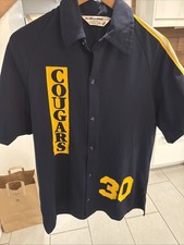 Vintage 1930s Don Allleson Athletic Co. Basketball Cougars Warmup Shirt Size L picture
