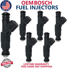 GENUINE BOSCH x6 Fuel Injectors For 1992-2004 Chevrolet Corvette 5.7L V8 picture