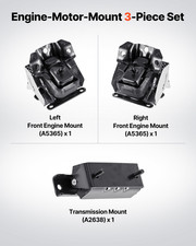 VEVOR 3-PC Engine & Transmission Mount Kit 07-13 Silverado 5.3L picture