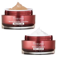 Vine Vera Merlot Day Cream and Peeling Gel Set - Anti Aging Skin Care picture