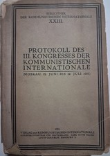 1921 German Communist MOSCOW SPEECHES 3rd Communist International Congress  picture