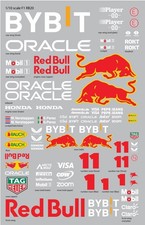 1/10 Scale Red Bull Oracle Racing F1 RB20 RC Car Transfer Decal Sheet picture