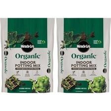 Organic Indoor Potting Mix, 8 qt. (2-Pack) | Protects Against Over & Under picture