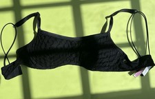 NWOT Pink Black Logo Print Bra SZ34B Victoria's Secret Comfortable Bra picture