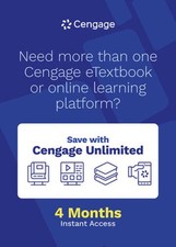 Cengage Unlimited, 1 term (4 months) Printed Access Card - CD-ROM - VERY GOOD picture