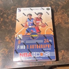 Panini 2023-24 NBA Hoops Basketball Trading Card Box 24 Packs 192 Cards picture