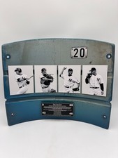 NY Yankees Core Four Stadium Seatback Jeter Rivera Pettitte Posada Steiner COA picture