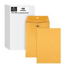Quality Park Clasp Envelopes, 6.5 x 9.5 Inch Brown Kraft Catalog Envelopes, f... picture