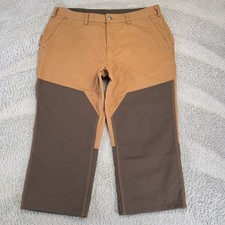Duluth Fire Hose Briar Pants Men 42x30 Canvas Workwear Hunting Utility Brown Tan picture