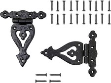 Alleluia Antique Cast Iron Vintage Heavy Duty T Hinges (5.3
