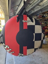 Rare Vintage Sevylor Ski Breeze 2-person Towable Tube/Raft Colorful Canvas Cover picture