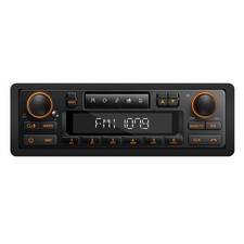 Retro Bluetooth Car Radio System: Single Din European Look Stereo for Classic picture