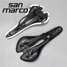 San Marco Aspide Carbon Road Bike Saddle 114g Hollow Comfort Seat Black White picture
