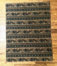 Vintage Woolrich John Rich Bros Throw Blanket Acorn Oak Leaf Pattern  45”x60” picture