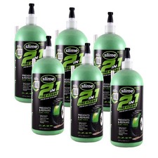 Slime 10194-6PK 2-in-1 Tire & Tube Sealant Puncture Repair 32 oz - 6pk picture