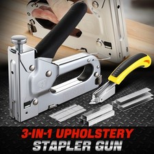 3-In-1 Heavy Duty Tacker Staple Gun Wood Craft Upholstery Stapler+4000 Staples picture