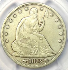 1873-CC Seated Liberty Half Dollar 50C Carson City Coin Certified PCGS VF Detail picture