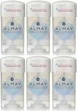 6 Pack Almay Anti Perspirant Deodorant Fragrance Free Clear Gel 2.25 Oz picture
