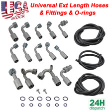 Universal 134a Air Conditioning Hose Kit R-Ring Fittings Drier A/C Hose Assembly picture