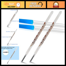 2PCS Oral Thermometer for Adults & Kids - Accurate Glass Rectal Temperature Read picture