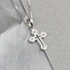 Glorria 925 Sterling Silver Cross Necklace picture
