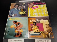 LOT OF 4 REDD FOXX COMEDY LP COVERS ONLY: Racy Tales Side Splitter This Is Laff picture