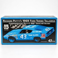 WIX Richard Petty #43 1969 Ford Torino Talladega 1:24 Diecast 100th Win w/Box picture