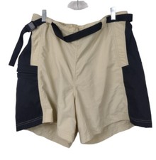 Women's LL Bean Belted Comfort Cycling Light Brown Shorts XL picture