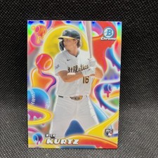 2025 Bowman Chrome NICK KURTZ Melt Mashers RC #MM-25 Oakland Athletics picture