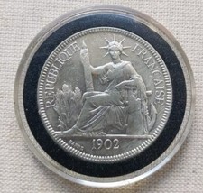  1902 INDOCHINE FRANÇAISE 1 Piastre de Commerce -  picture