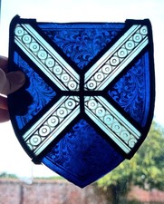 Antique 19th Century Stained Glass Scottish Shield, Gothic picture